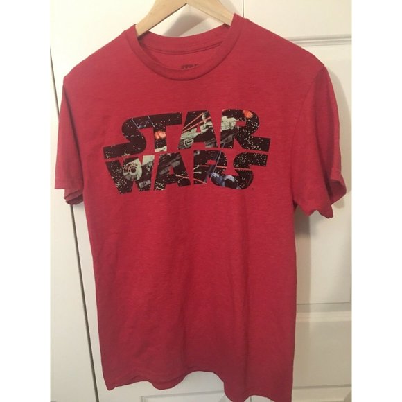 STAR WARS LOGO t-shirt by STAR WARS Millennium Falcon Within‎ Letters Men Sz M - Picture 3 of 4